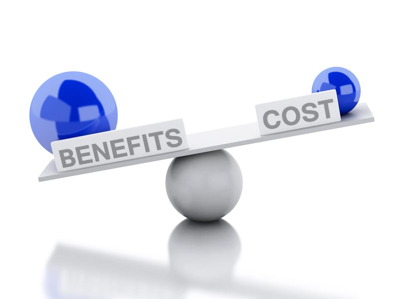 cost versus benefits